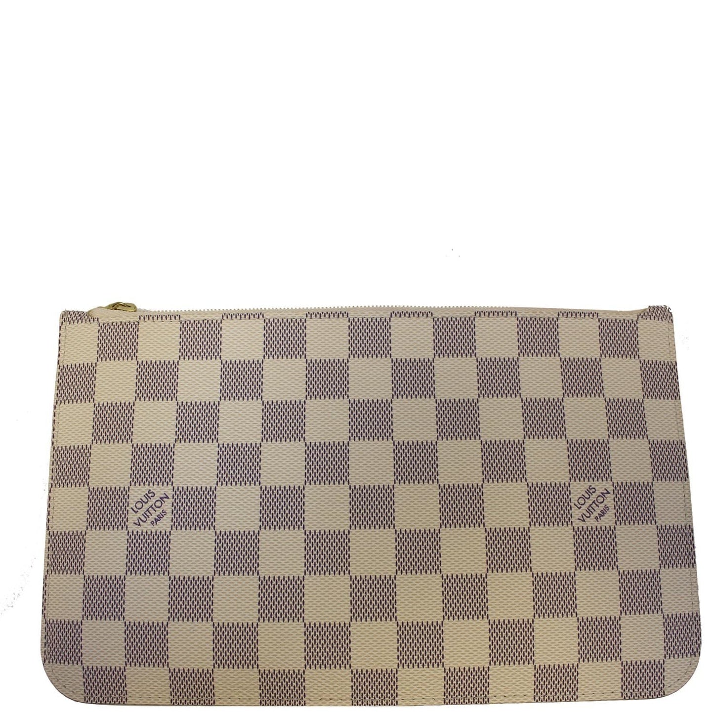 LOUIS VUITTON Pochette Wristlet Pouch Neverfull MM Damier Azur