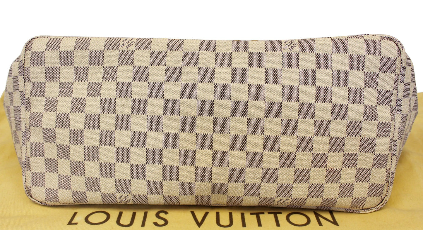 LOUIS VUITTON Damier Azur Neverfull GM Shoulder Bag