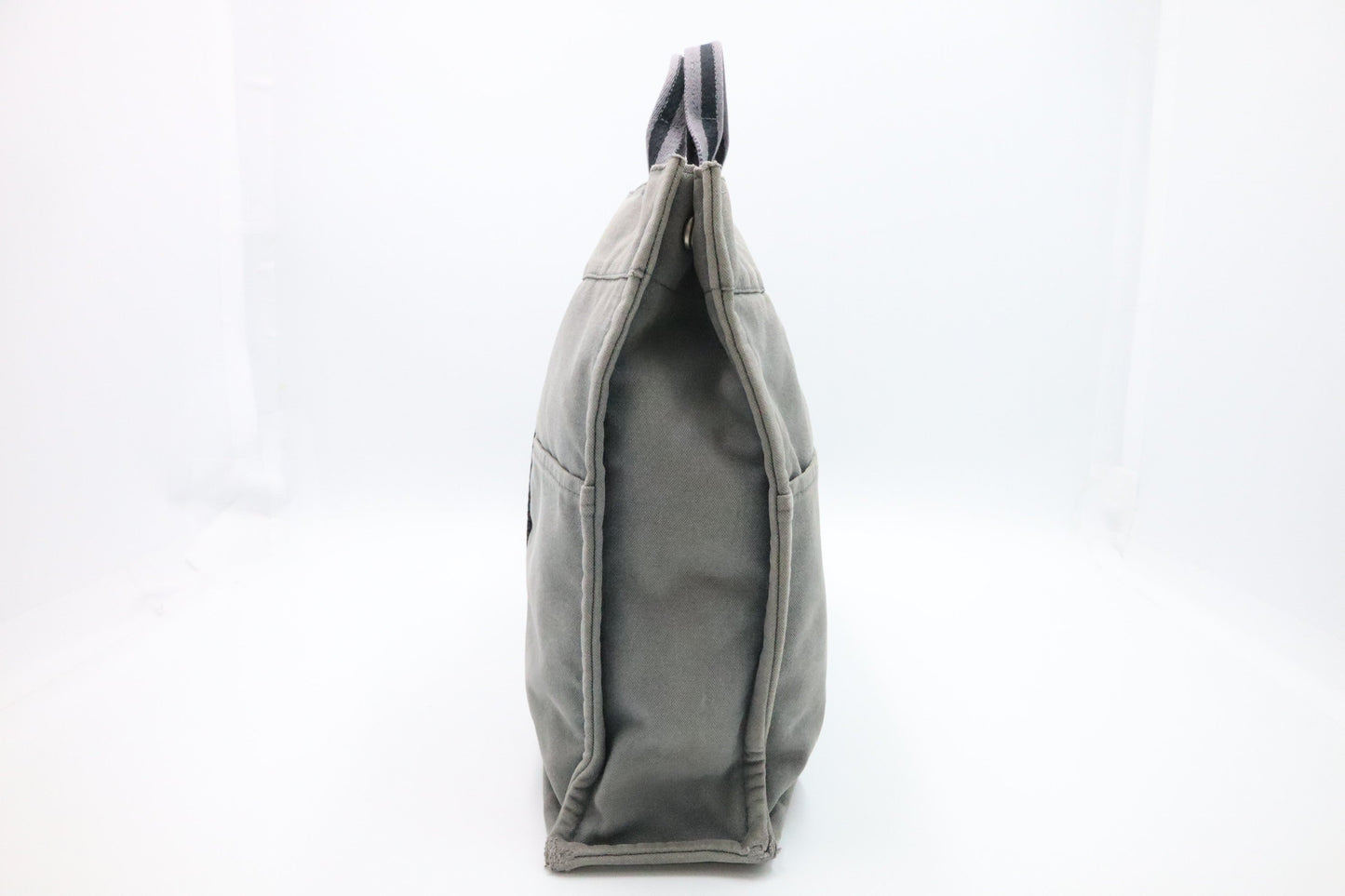 Hermes Herline Fourre-Tout MM in Grey Canvas
