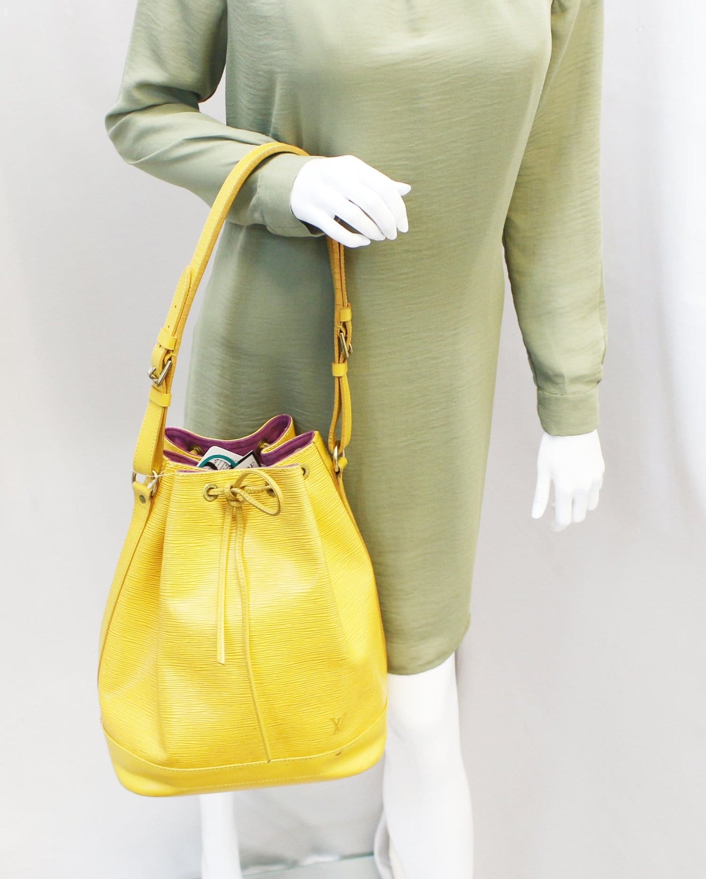LOUIS VUITTON Yellow Epi Leather Large Noe Shoulder Bag - Last Call