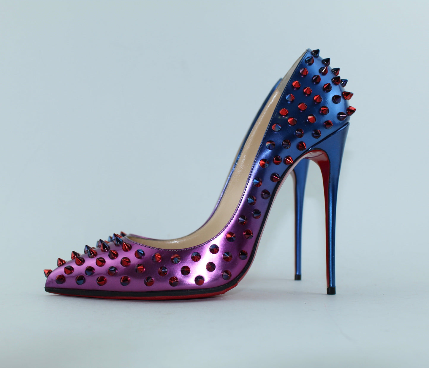 CHRISTIAN LOUBOUTIN FOLLIES SPIKES 120 SIZE 40