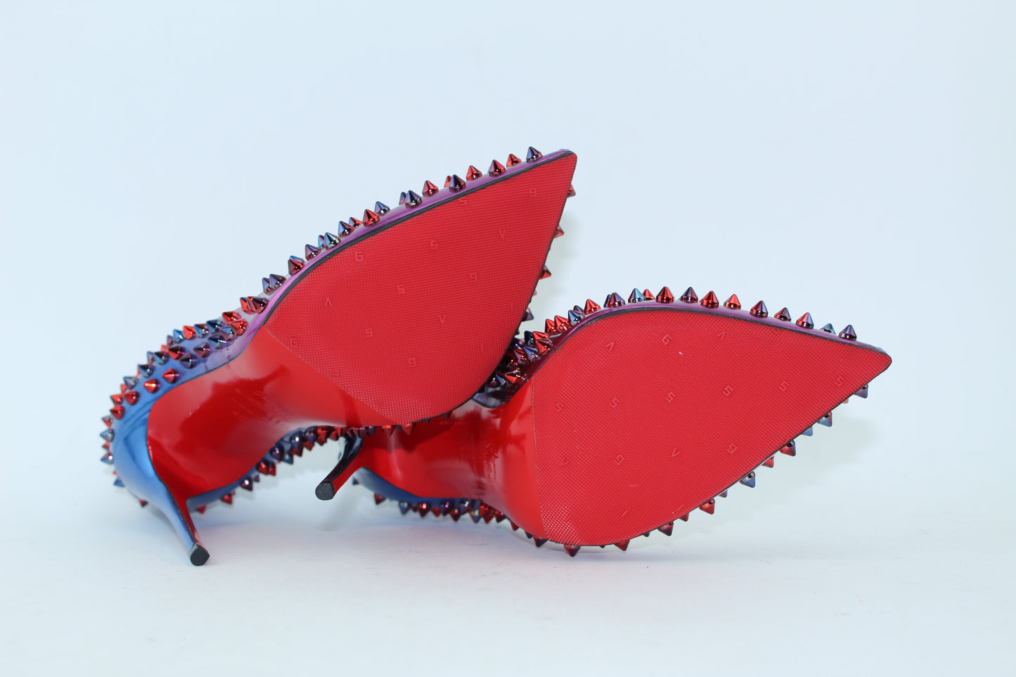 CHRISTIAN LOUBOUTIN FOLLIES SPIKES 120 SIZE 40