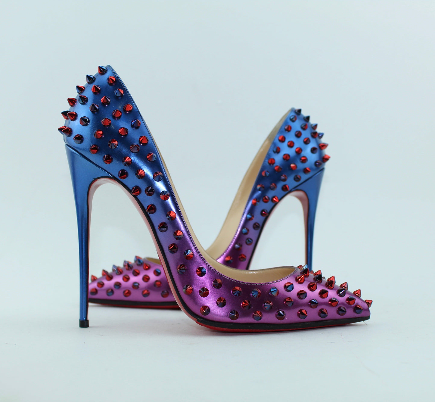 CHRISTIAN LOUBOUTIN FOLLIES SPIKES 120 SIZE 40
