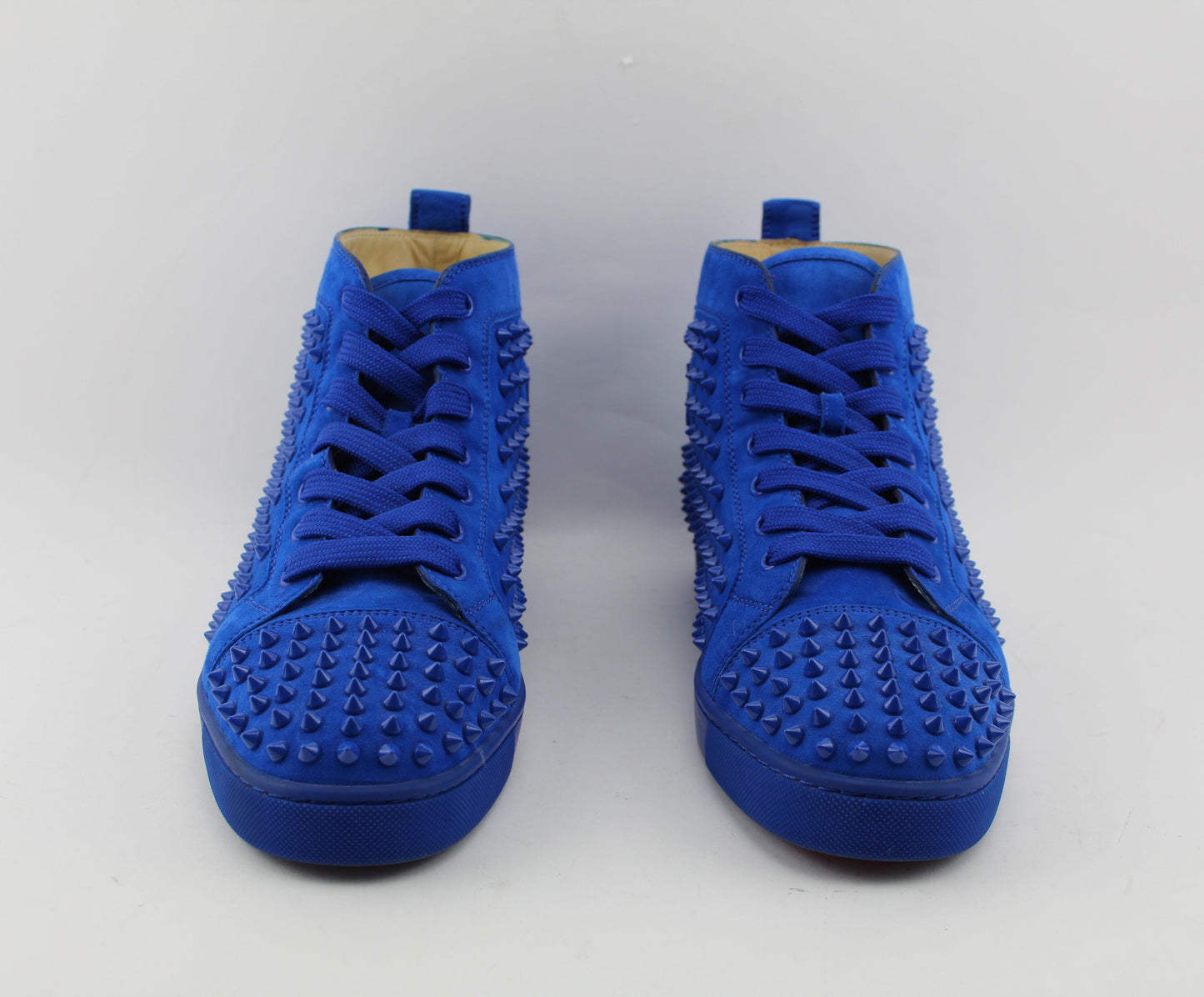 CHRISTIAN LOUBOUTIN  LOUIS SPIKES HIGH TOP SNEAKER MEN SIZE 43