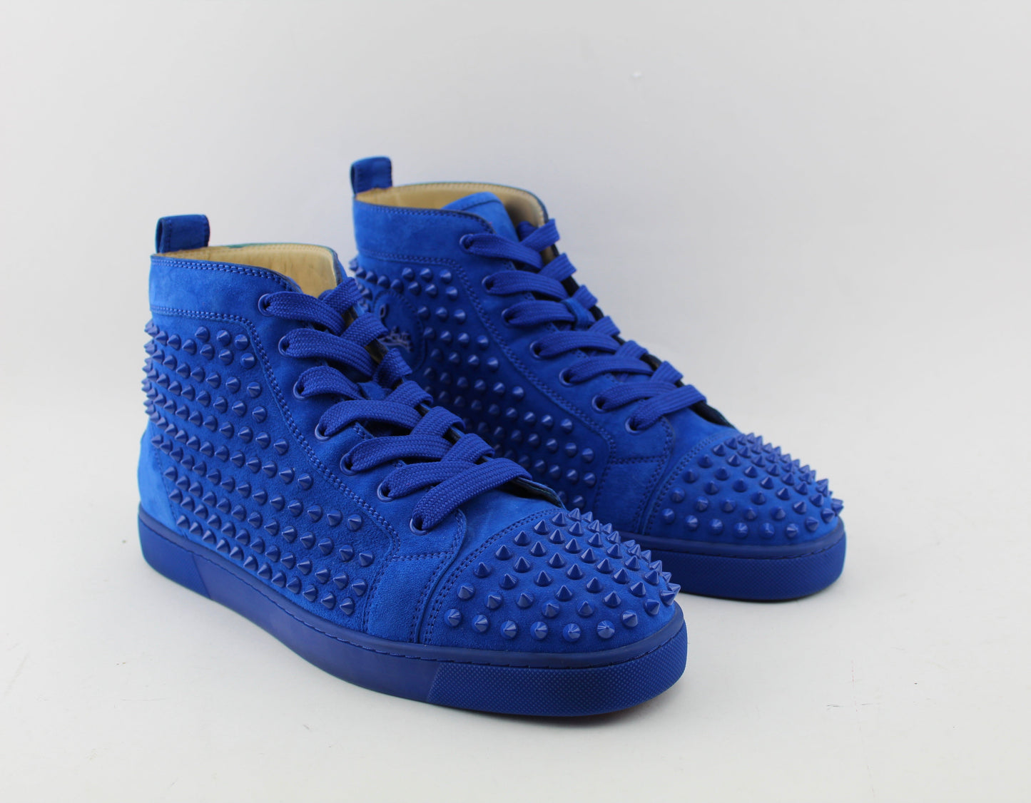 CHRISTIAN LOUBOUTIN  LOUIS SPIKES HIGH TOP SNEAKER MEN SIZE 43