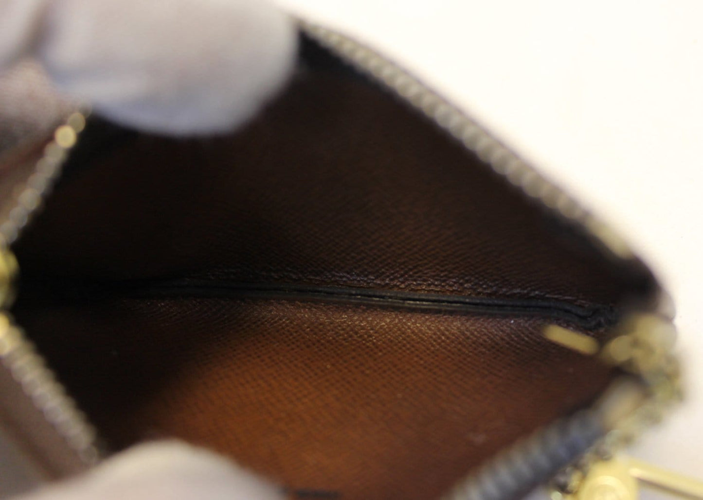LOUIS VUITTON Monogram Canvas Pochette Key Cles Coin Case