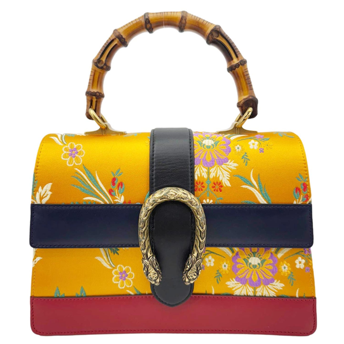GUCCI Dionysus Medium Top Handle Floral Jacquard Shoulder Bag Multicolor 448075