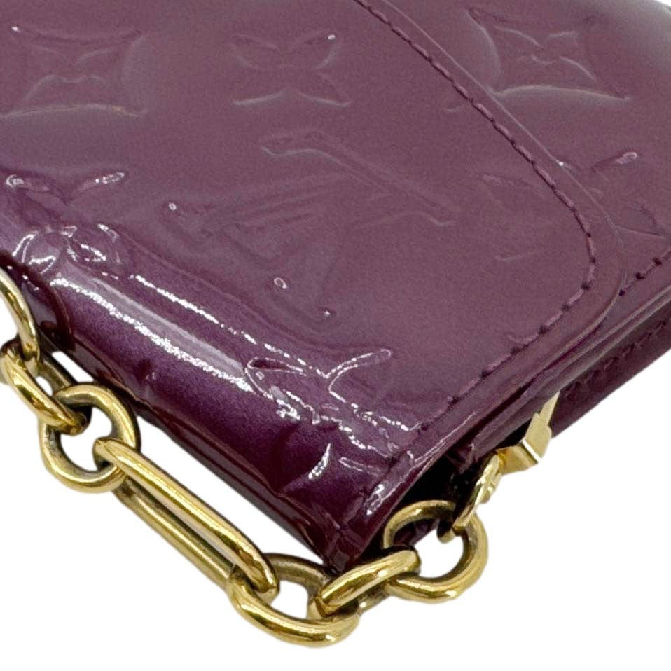 LOUIS VUITTON Sunset Boulevard Monogram Vernis Shoulder Bag Dark Purple