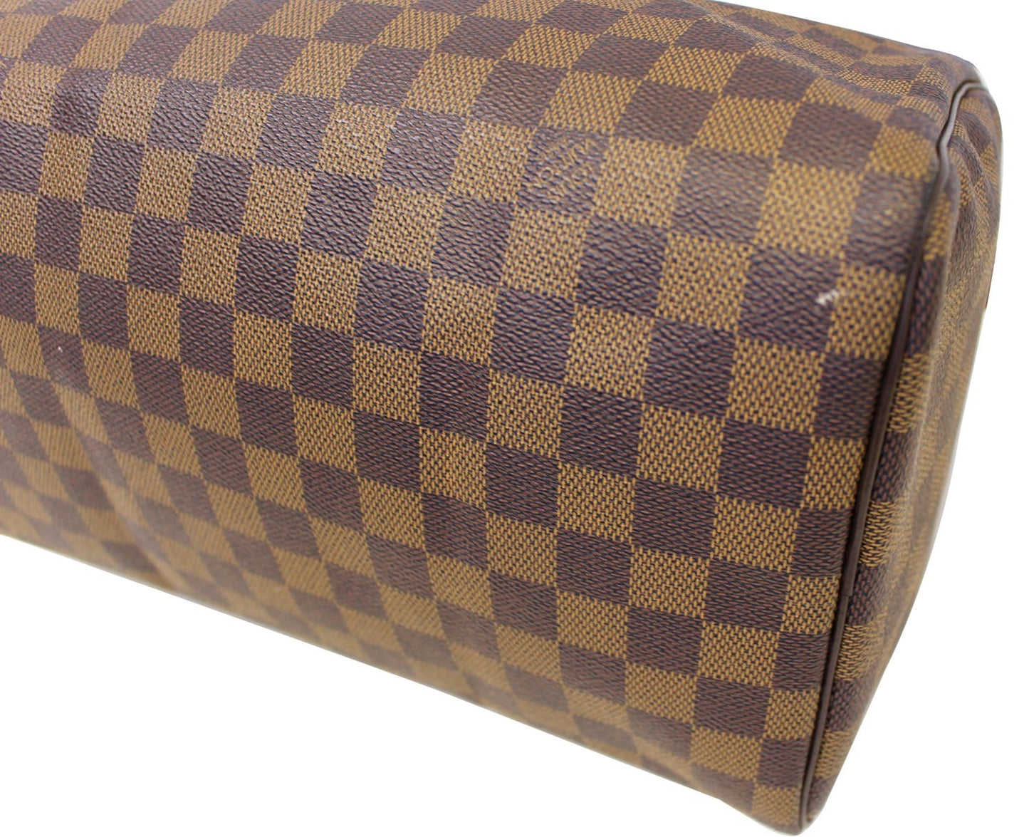 LOUIS VUITTON Damier Ebene Speedy 30 Brown Satchel Bag