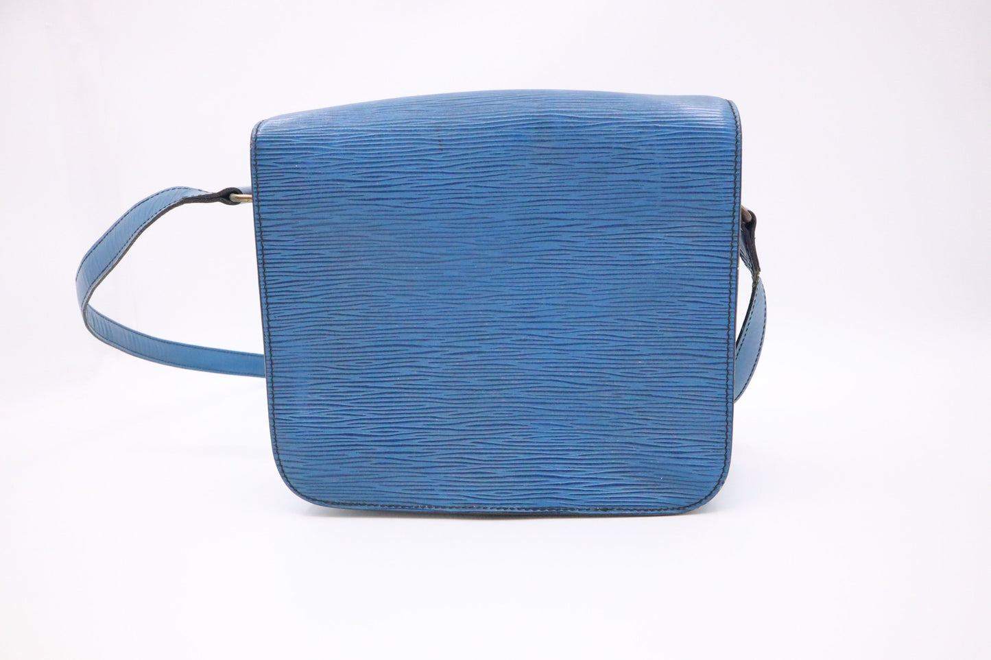 Louis Vuitton Cartouchiere MM in Blue Epi Leather