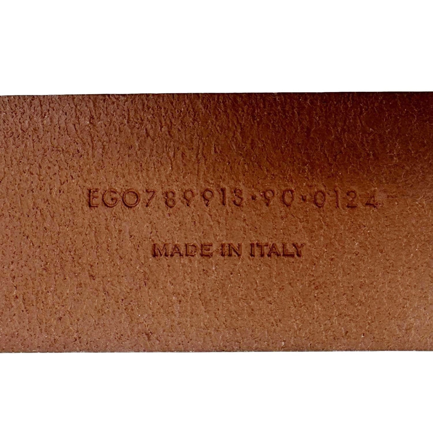 YVES SAINT LAURENT Cassandre Leather Thin Belt Brown Size 90