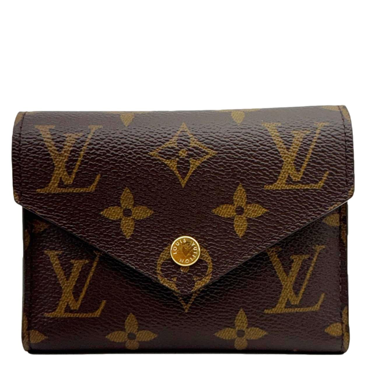 LOUIS VUITTON Victorine Monogram Canvas Wallet Brown