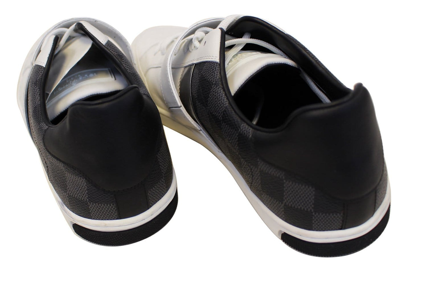 LOUIS VUITTON Men's Black White Damier Graphite Low Top Sneakers