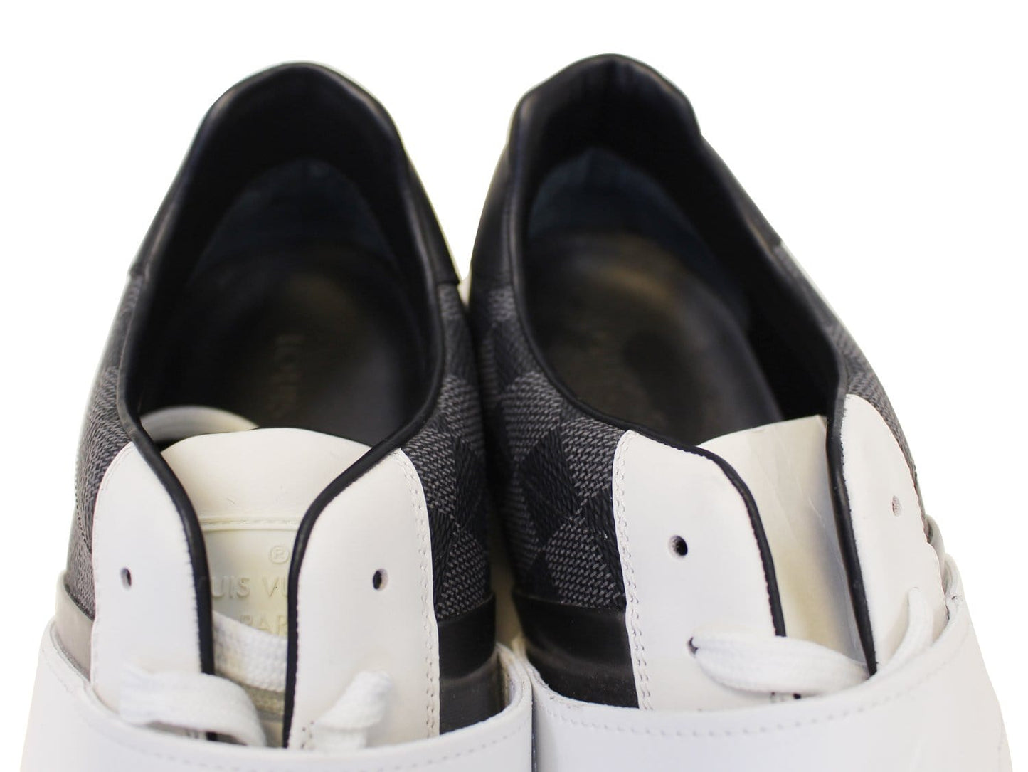 LOUIS VUITTON Men's Black White Damier Graphite Low Top Sneakers