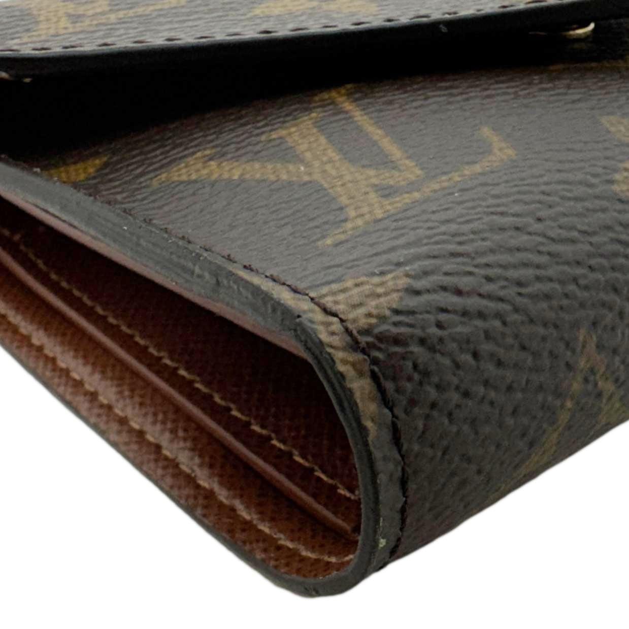 LOUIS VUITTON Victorine Monogram Canvas Wallet Brown