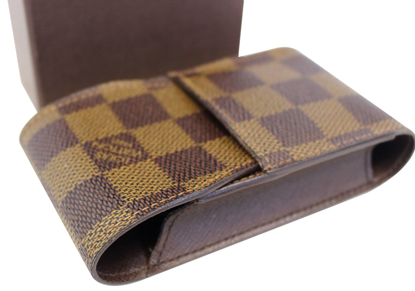 LOUIS VUITTON Damier Ebene Etui Cigarettes Case