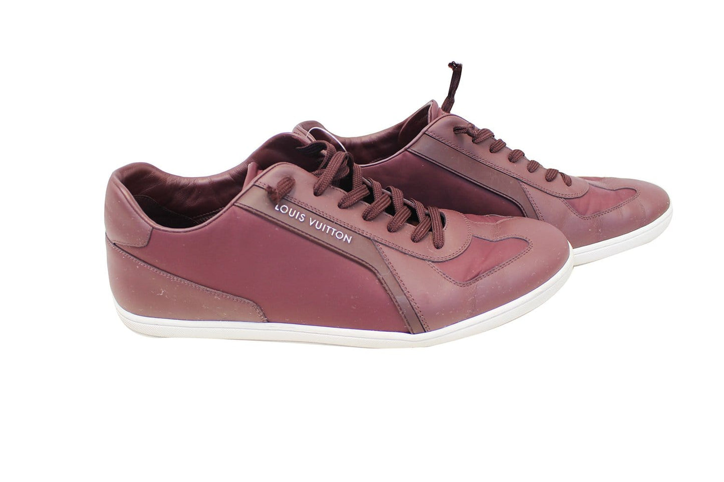 LOUIS VUITTON Burgundy Sneakers Size 8 1/2
