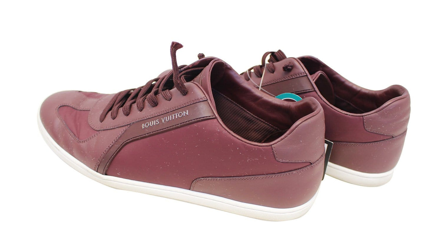 LOUIS VUITTON Burgundy Sneakers Size 8 1/2