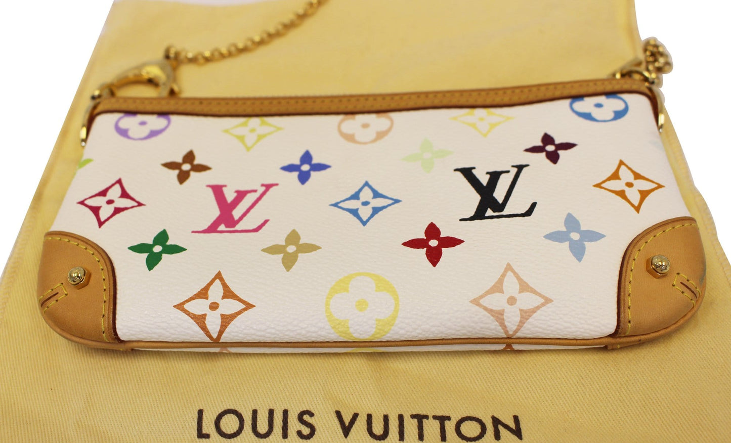 LOUIS VUITTON Monogram Multicolor Pochette Milla MM Pouch