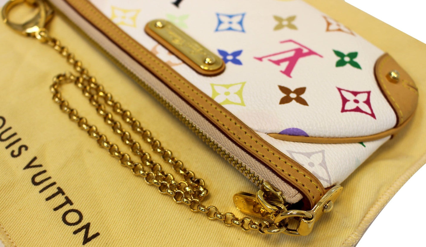 LOUIS VUITTON Monogram Multicolor Pochette Milla MM Pouch