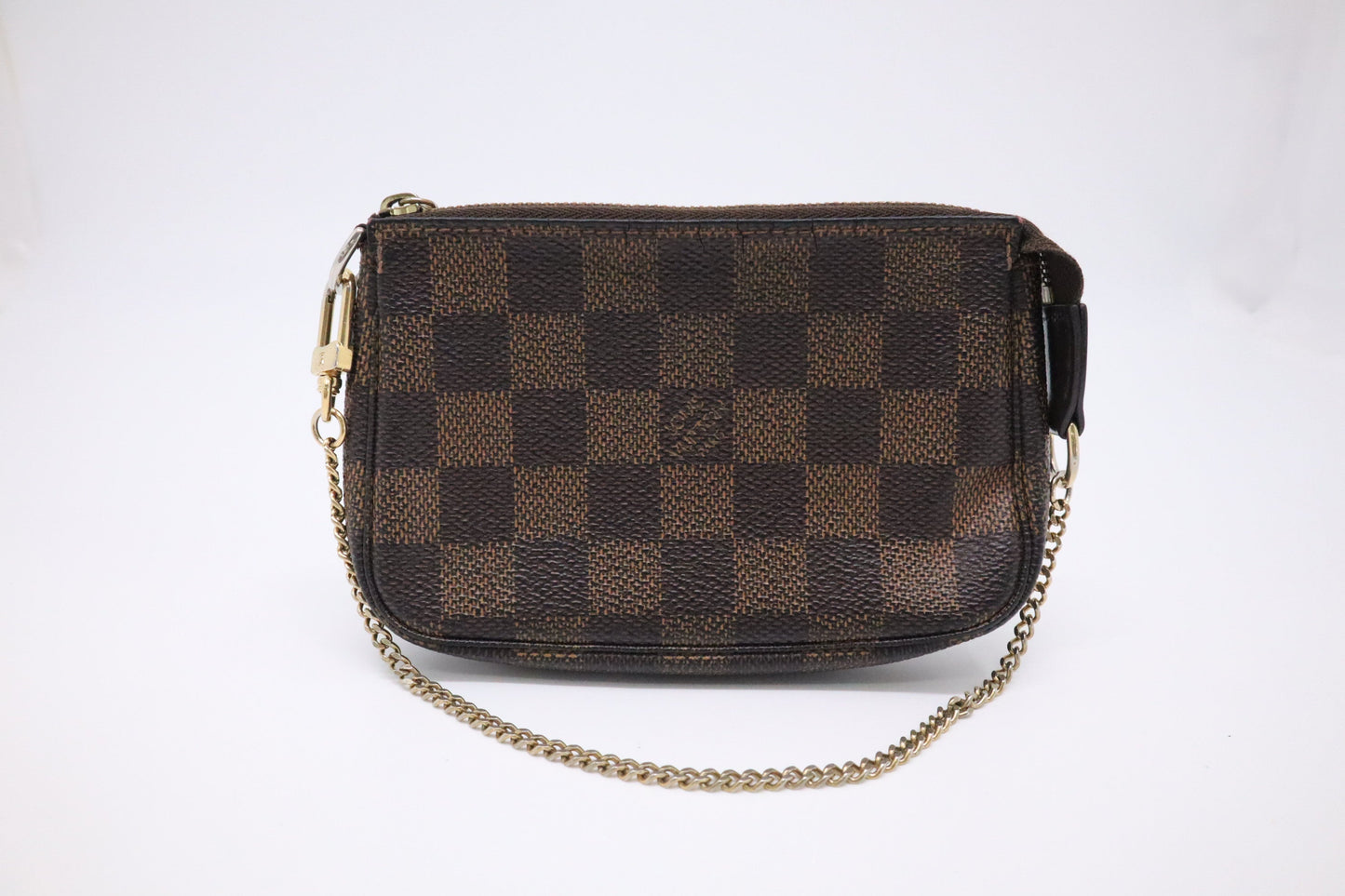 Louis Vuitton Mini Pochette Accessoires in Damier Ebene Canvas