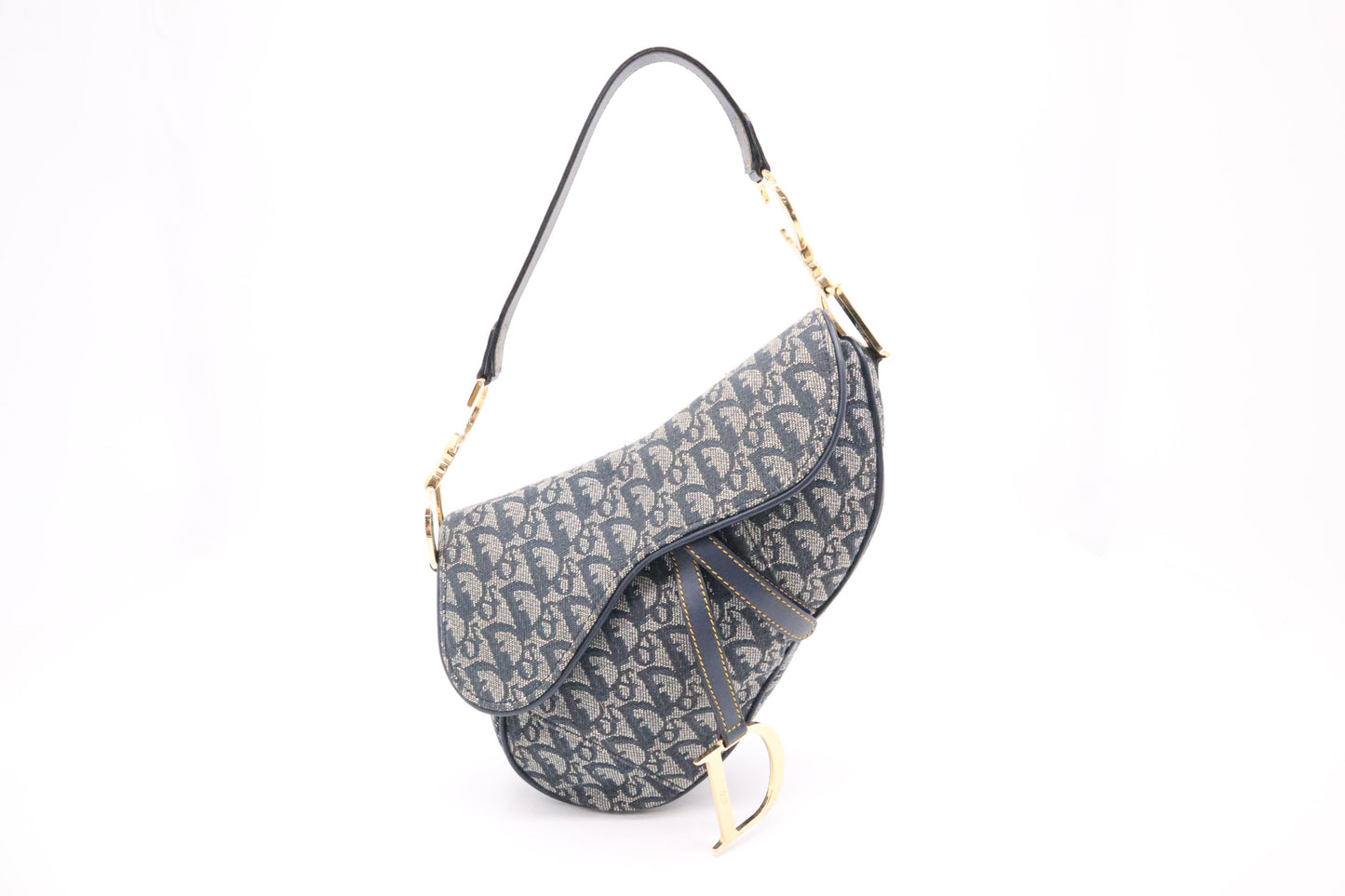 Dior Saddle in Blue Dior Oblique Jacquard