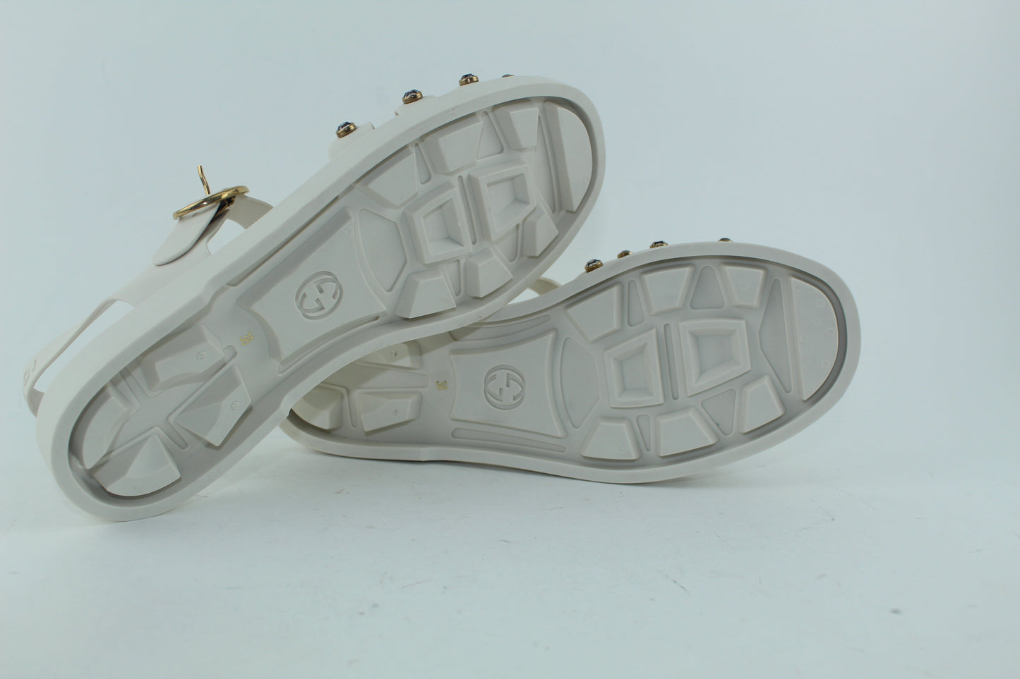 GUCCI  RUBBER SANDAL WITH CRYSTALS