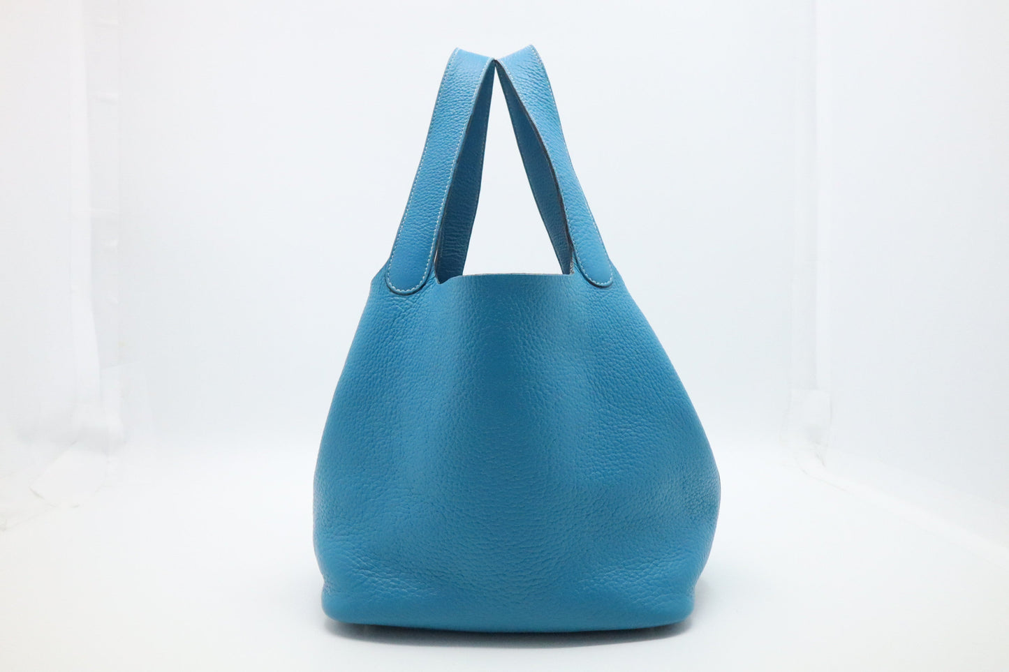 Hermes Picotin 22 in Blue Clemence Leather