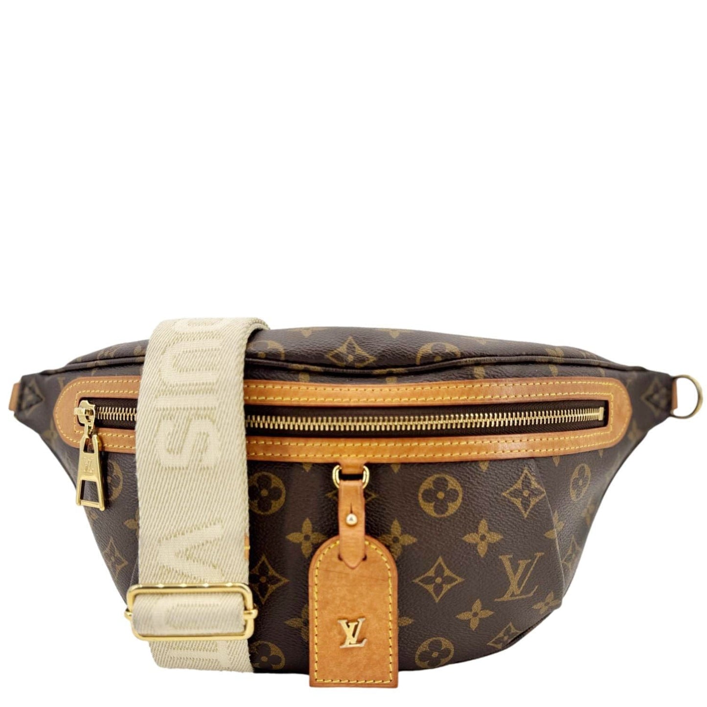 LOUIS VUITTON High Rise Monogram Canvas Bumbag Brown