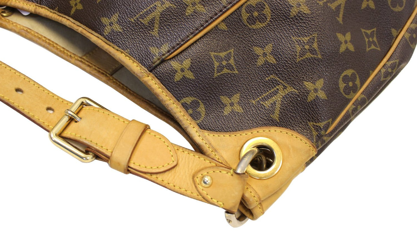 LOUIS VUITTON Monogram Galliera PM Brown Shoulder Handbag