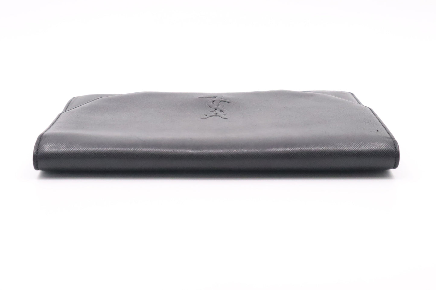 YSL Clutch in Black Leather