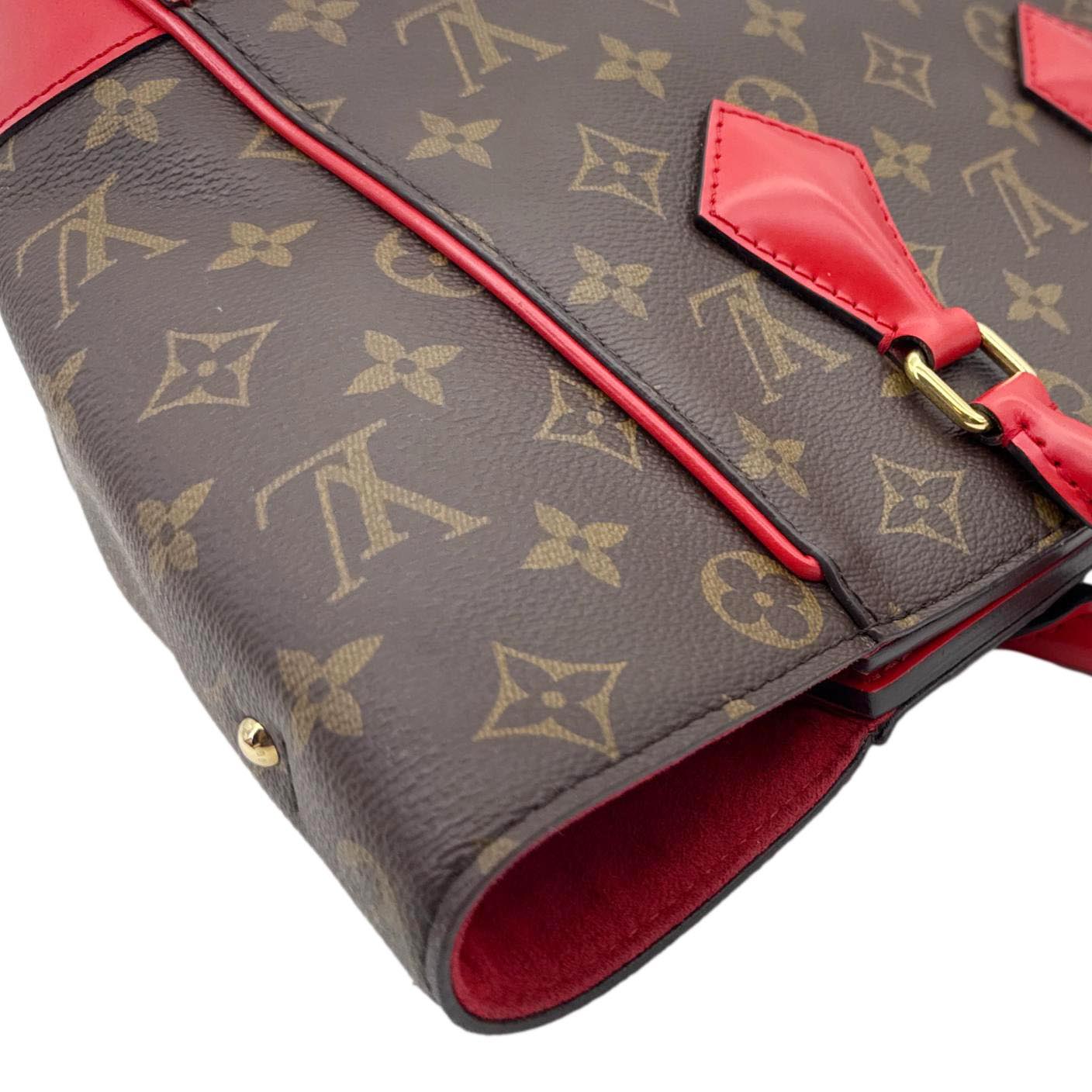 LOUIS VUITTON Phenix Monogram Canvas Shoulder Bag Coquelicot