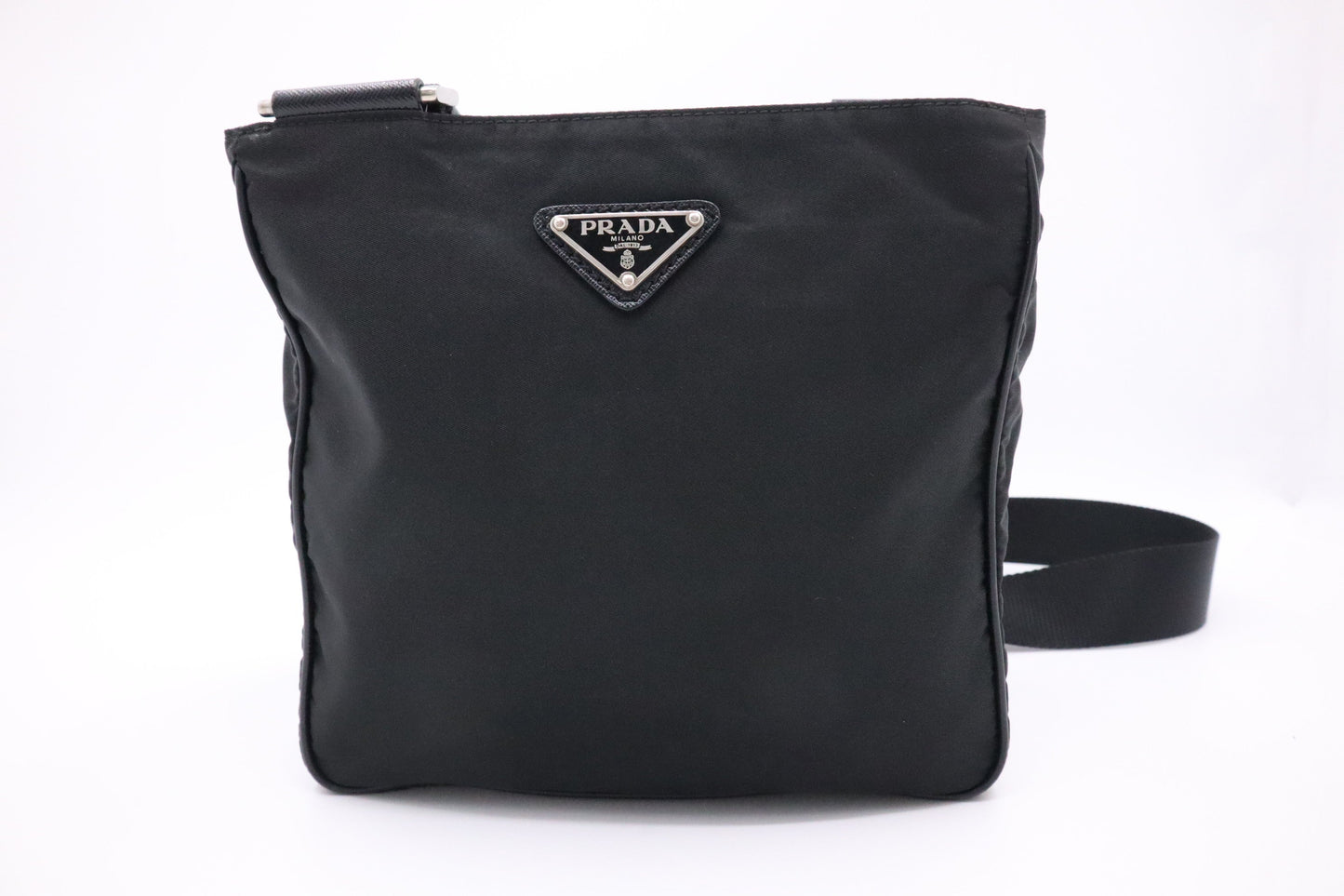 Prada Small Crossbody in Black Nylon