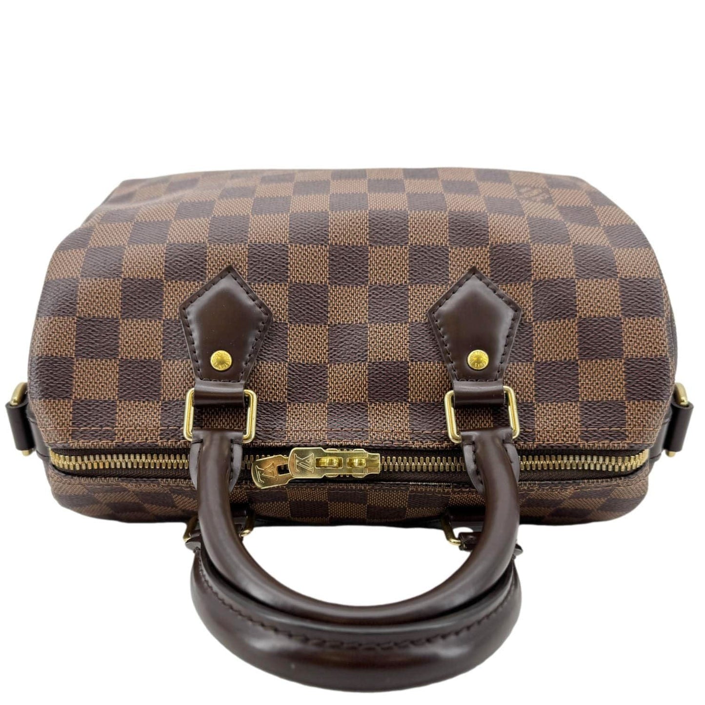 LOUIS VUITTON Speedy 25 Bandouliere Damier Ebene Shoulder Bag Brown