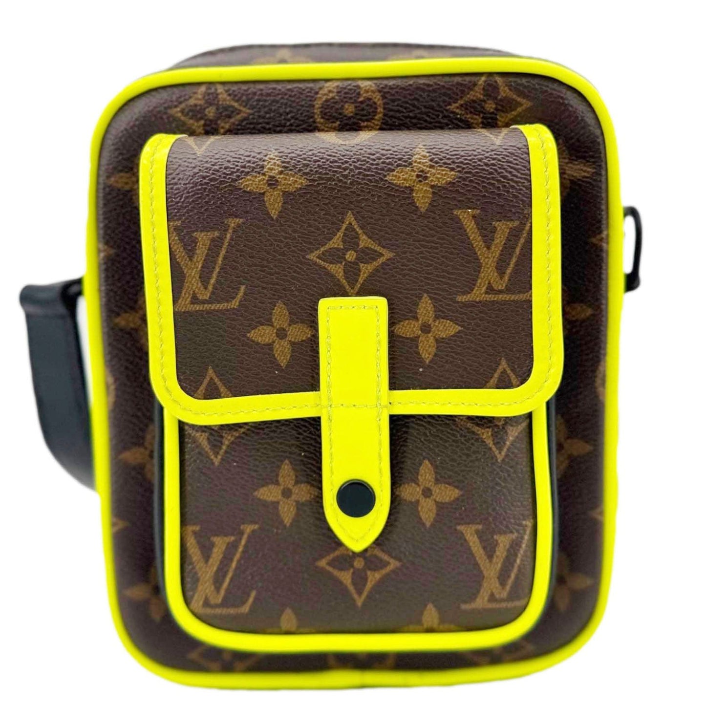 LOUIS VUITTON Christopher Monogram Macassar Canvas Wearable Wallet Brown