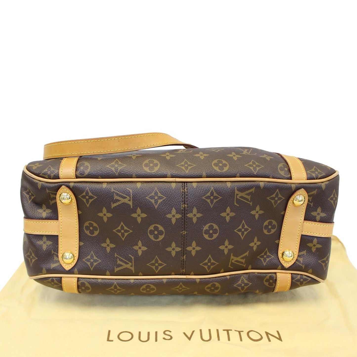 LOUIS VUITTON Stresa PM Monogram Canvas Shoulder Bag Brown