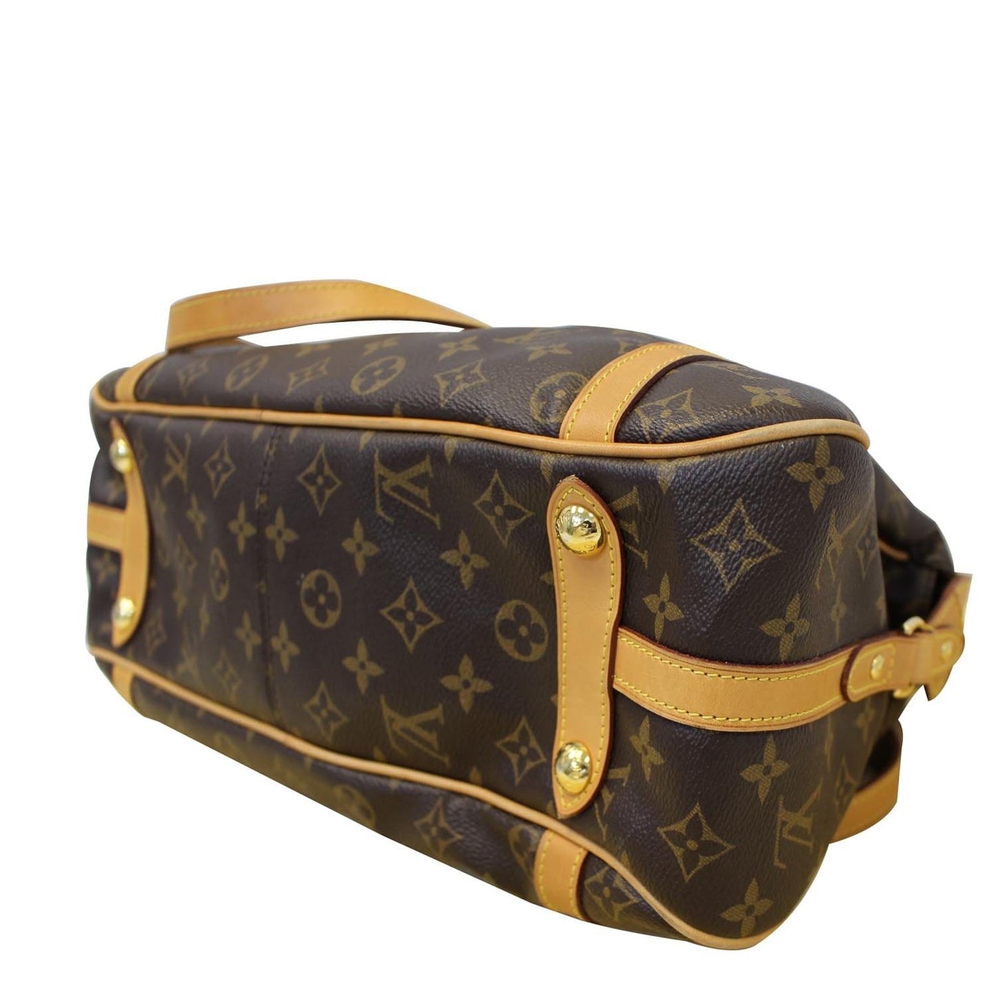LOUIS VUITTON Stresa PM Monogram Canvas Shoulder Bag Brown