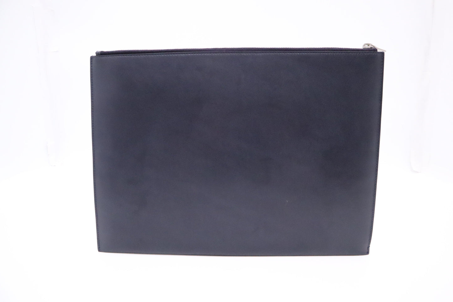 YSL Saint Laurent Clutch in Navy Blue Leather