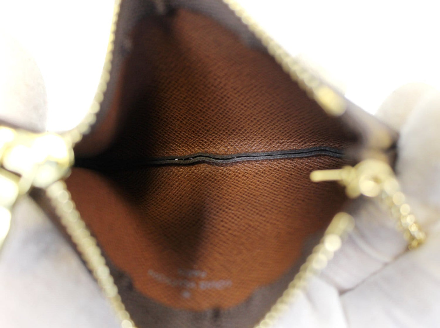 LOUIS VUITTON Monogram Canvas Pochette Key Cles Coin Case