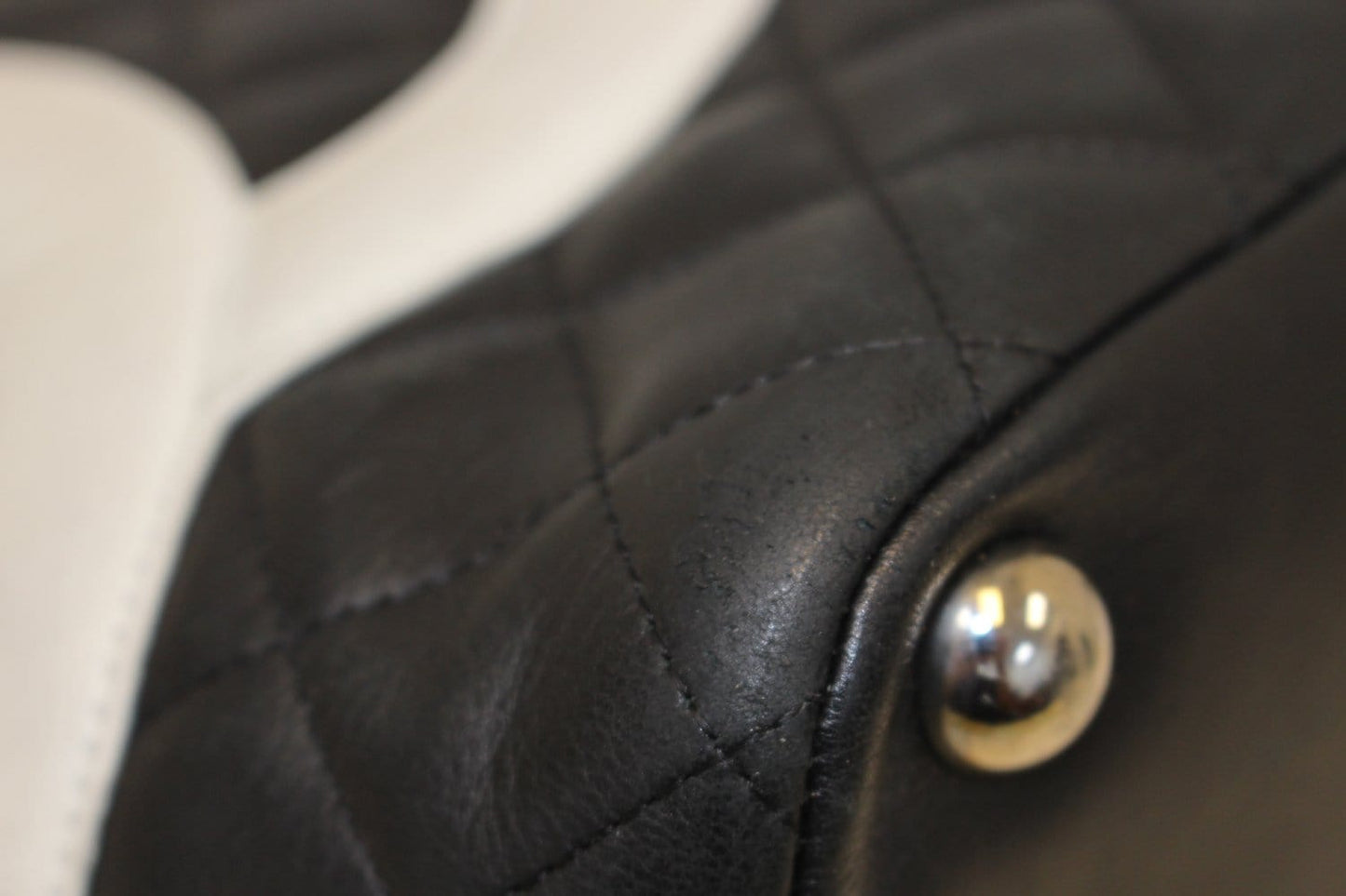 CHANEL Black Quilted Leather Large Cambon Tote Bag