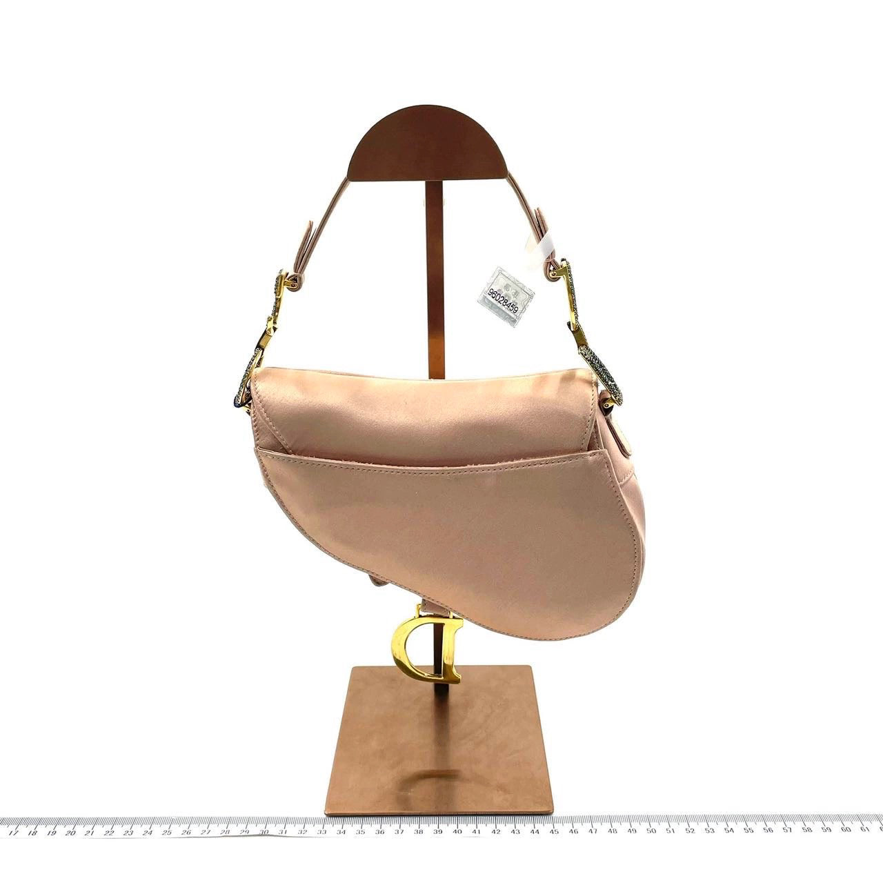 Dior Saddle Mini Silk Pink with crystals
