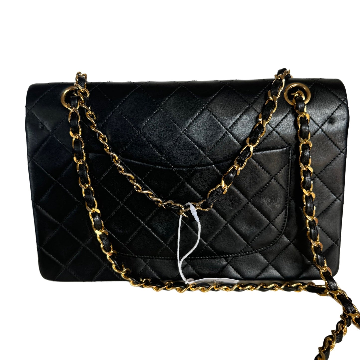 Chanel Classic Flap Vintage Black Lambskin Leather with 24k Gold Hardware, 1986-1988
