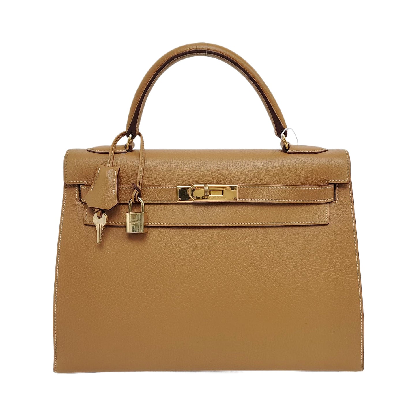 Hermes Kelly 32 Sellier 4B Biscuit Gold Togo Leather Gold HW 1996