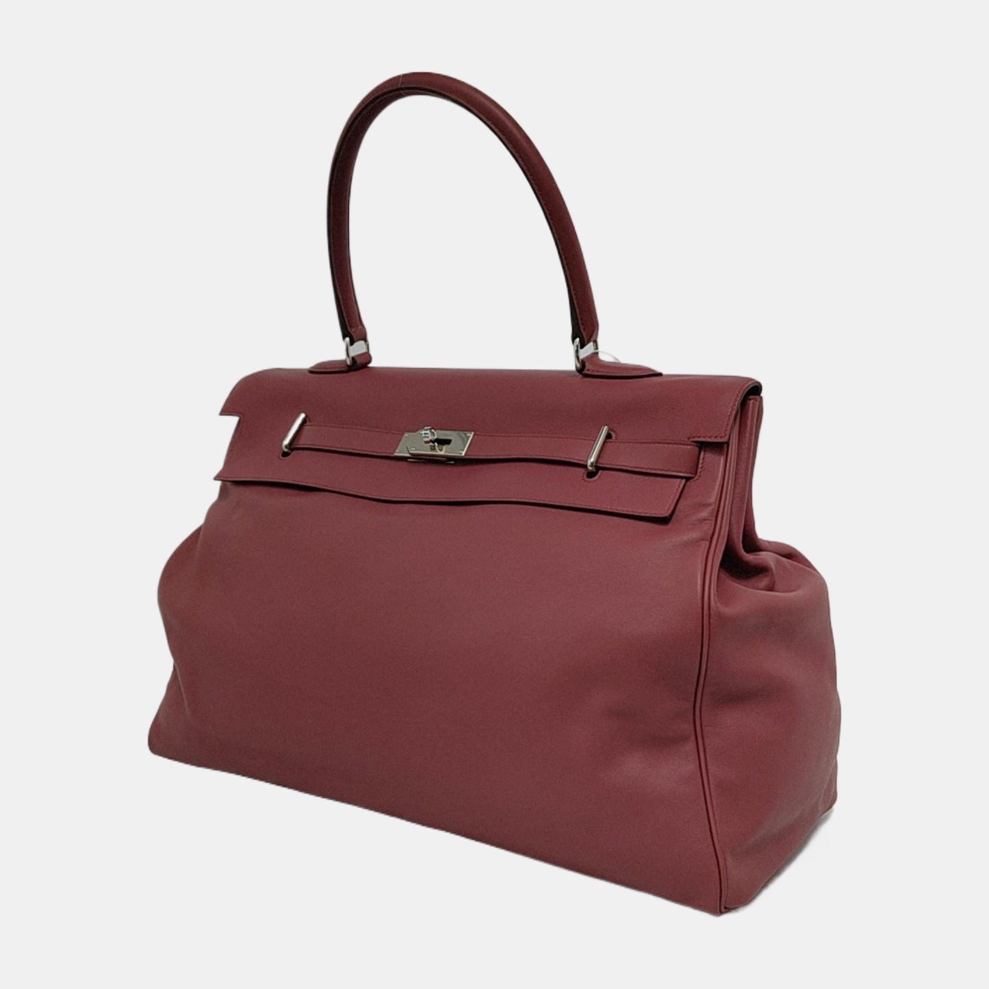 Hermès Kelly 50 Retourne Pink 0D Rose Mexico 4B Swift Leather Palladium Hardware 2011