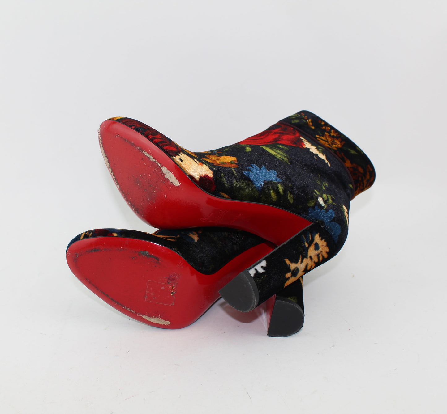 CHRISTIAN LOUBOUTIN MOULAMAX 100MM VELOURS SIZE 38