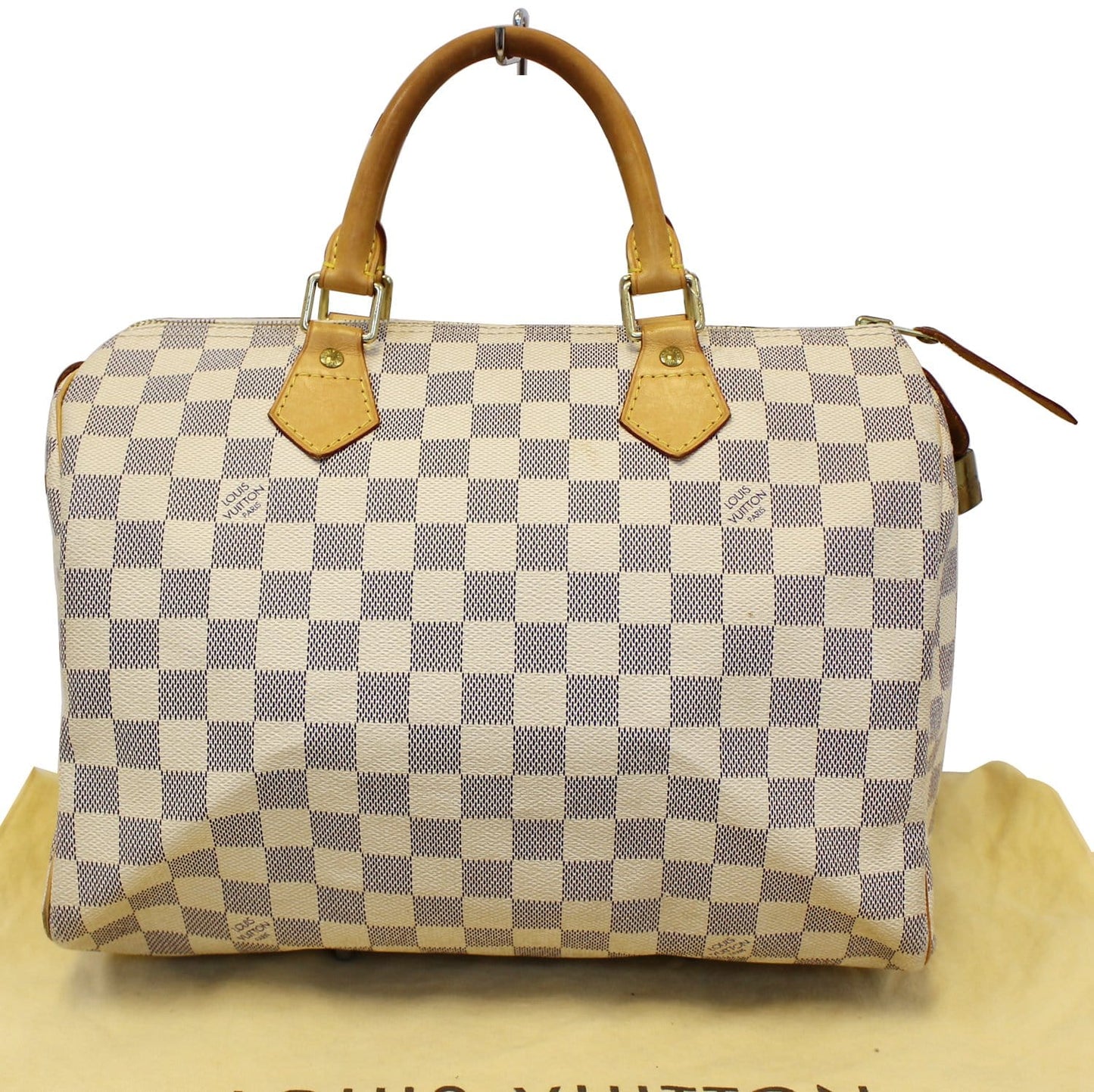 LOUIS VUITTON Damier Azur Speedy 35 Satchel Bag