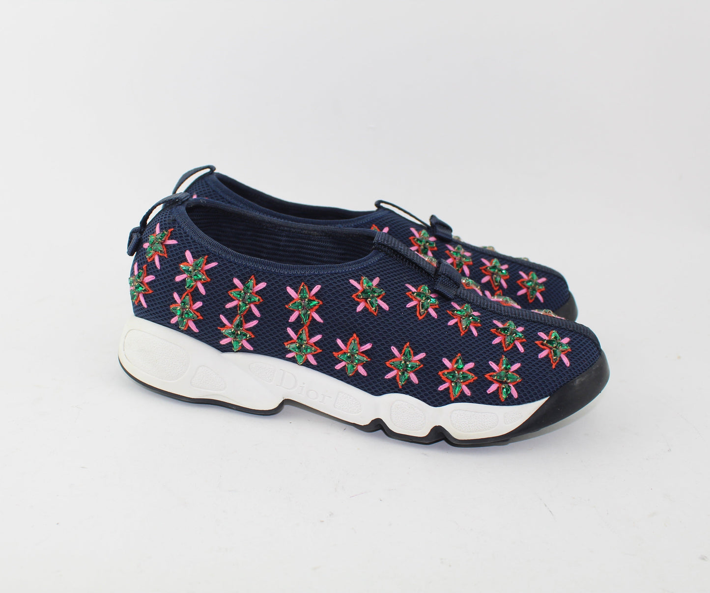 CHRISITAN DIOR FUSION FLOWER SNEAKERS SIZE 37
