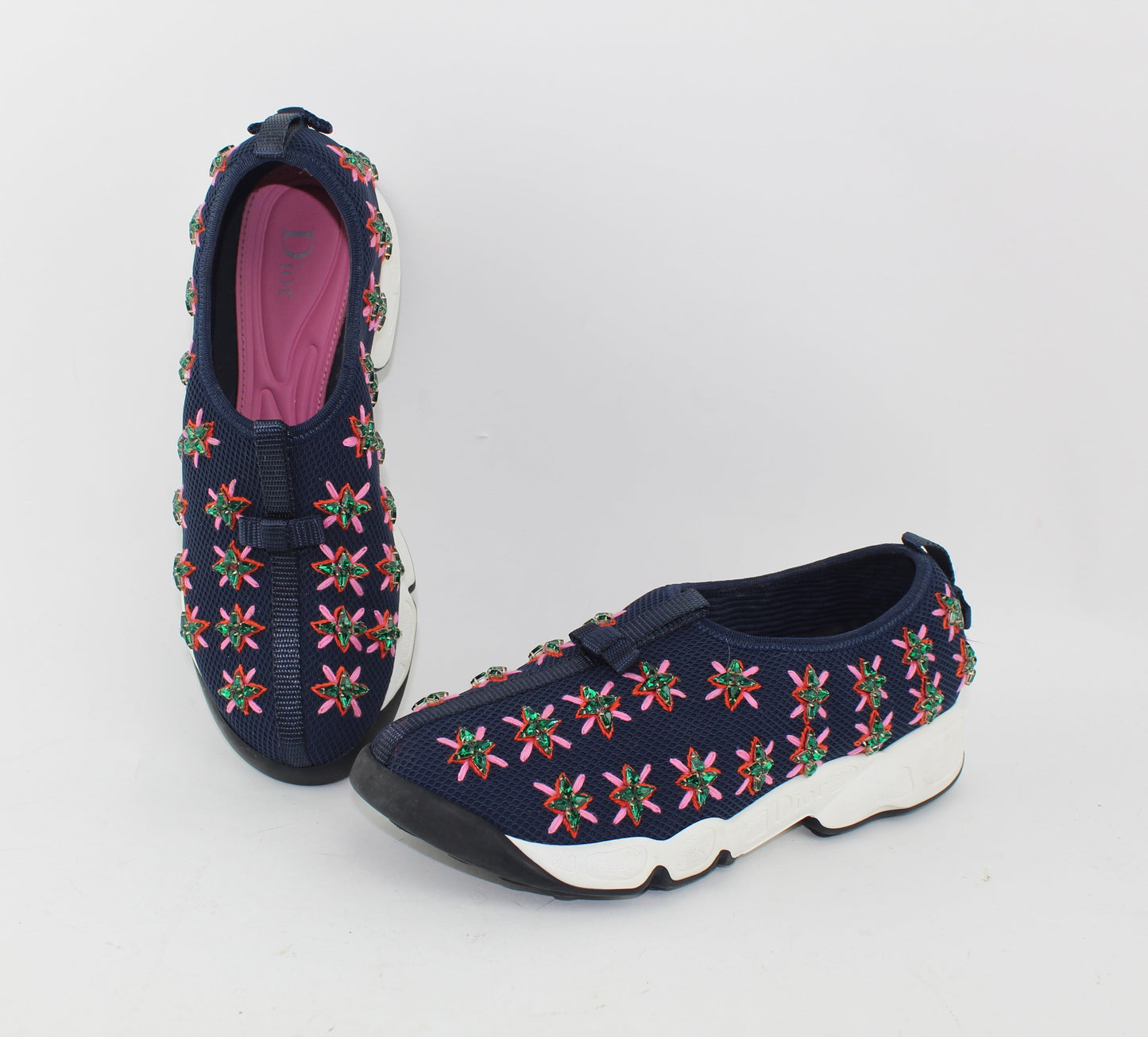 CHRISITAN DIOR FUSION FLOWER SNEAKERS SIZE 37