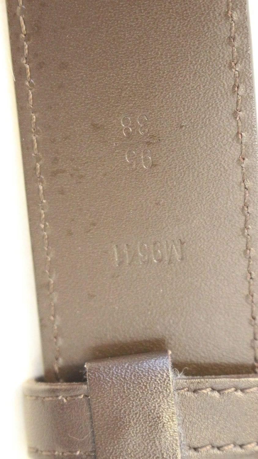 LOUIS VUITTON Damier Infini Leather Belt Size 95/38