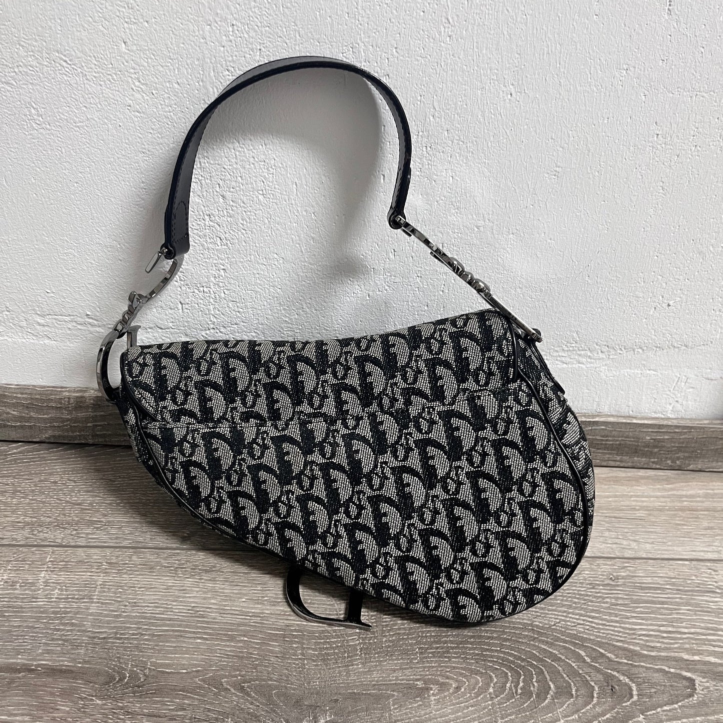 Dior Saddle Vintage Black Oblique